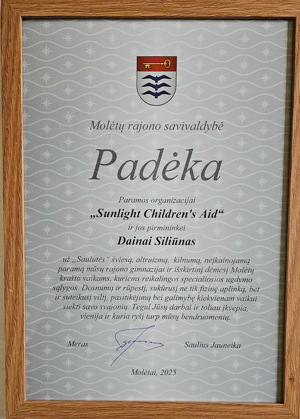 Molėtų rajono savivaldybė (Daina Soliunas) 2025